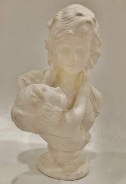Vintage Plaster Chalkware Bust Statue A Mother's Love