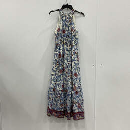 NWT Womens Multicolor Floral Keyhole Neck Pullover Fit & Flare Dress Size 2 alternative image