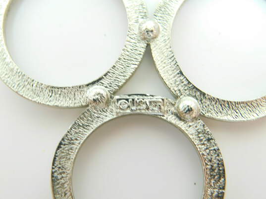 Vintage Crown Trifari, Lisner & Arthur Pepper Silver Tone Jewelry 64.1g image number 8
