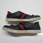 AUTHENTICATED MEN'S GUCCI ACE GG SUPREME CANVAS LOWCUT SNEAKERS SIZE 9 image number 3