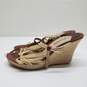 Michael Kors Wedge Lace Up Sandals Women's Size 8 1/2, Used image number 3