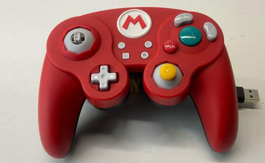 PDP Wired GameCube Controller For Nintendo Switch- Super Mario Red image number 1