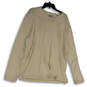 Mens Ivory V-Neck Long Sleeve Regular Fit Pullover T-Shirt Size X-Large image number 1