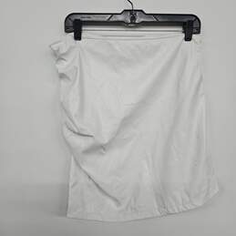 White Ruched Skirt alternative image