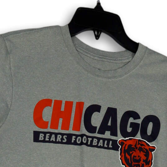 Mens Gray Graphic Chicago Bears Crew Neck Short Sleeve T-Shirt Size Medium image number 3