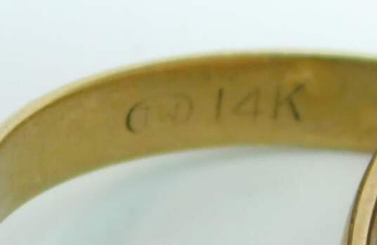 14K Tri Color Gold Interlocking Rings 6.0g image number 5