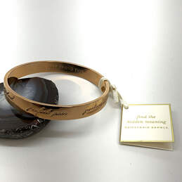 NWT Designer Kate Spade Gold-Tone Perfect Pair Idiom Bangle Bracelet alternative image