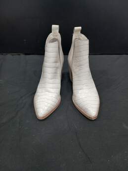 Dolce Vita Women's White Leather Boots Size 7.5