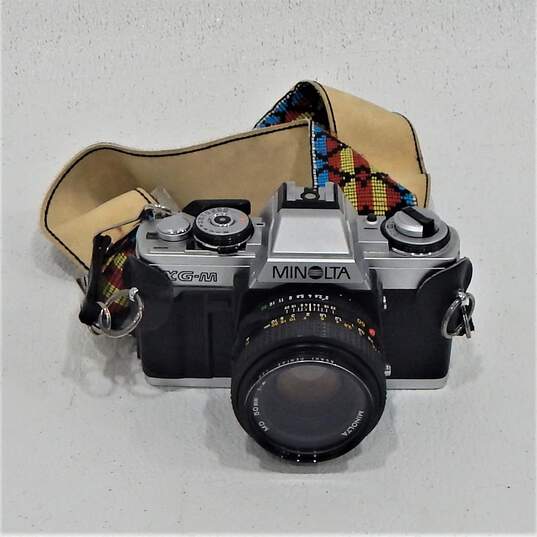 Minolta XG-M SLR 35mm Film Camera w/ 2 Lens, 2 Flash, Manuals & Bag image number 2