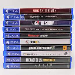 Lot of 10 Sony Playstation 4 PS4 Games Spider-Man