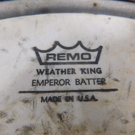VNTG Penncrest Brand Blue Glitter 15.5 Inch Snare Drum (Parts and Repair) image number 4