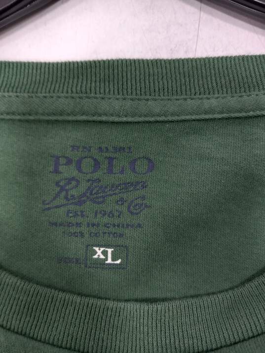 Polo Ralph Lauren Green Long Sleeve Shirt Men's Size XL image number 3