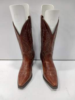 Laredo Pull On Western Style Pointed Toe Leather Boots Size 7M
