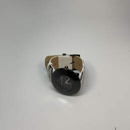 Designer Betsey Johnson Black Round Dial Leather Strap Analog Wristwatch alternative image