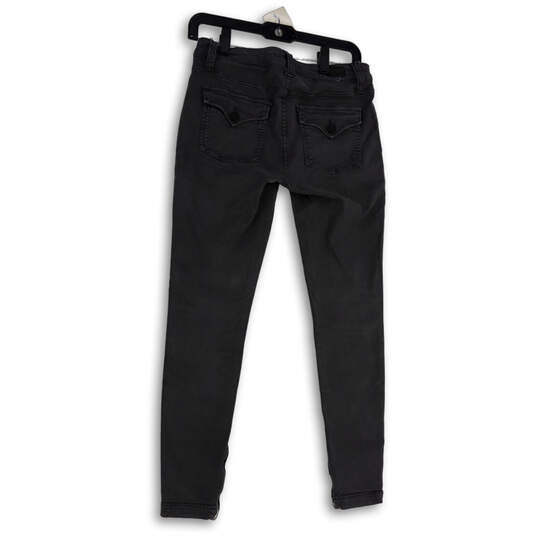 Womens Gray Denim Medium Wash Pockets Stretch Skinny Leg Jeans Size 27 image number 2