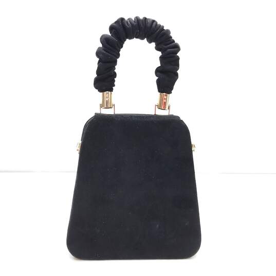 Zara Chain Strap Top Handle Satchel Black image number 2
