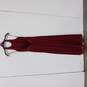 Max and Cleo Women's Maroon Formal Maxi Dress Size 6 image number 2