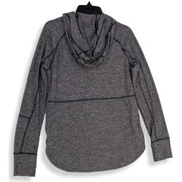 Womens Gray Heather Long Sleeve Welt Pocket Full-Zip Hoodie Size Medium alternative image