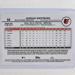 2024 Jordan Westburg Topps Rookie Baltimore Orioles alternative image