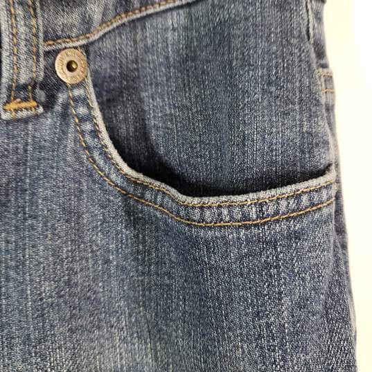 Womens Regular Fit 5 Pocket Design Medium Wash Straight Leg Jeans Size 10 image number 3