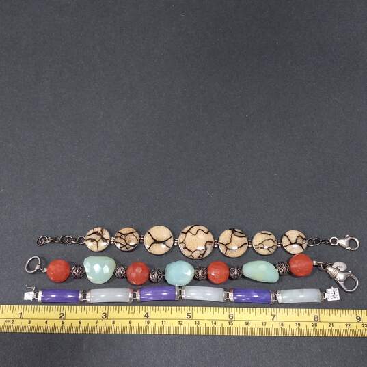Bundle of 3 Sterling Silver Bracelets image number 6