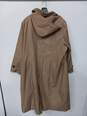 LONDON FOG COLLECTION BROWN HOODED DRESS RAIN COAT SIZE 2X image number 2