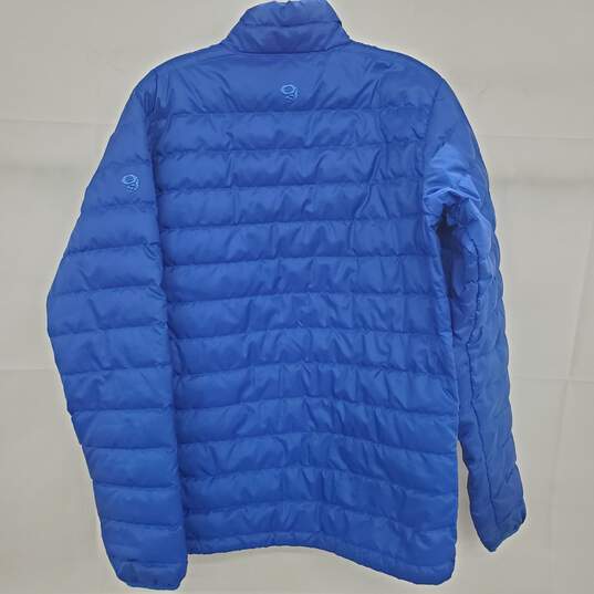 Mountain Hardwear Down Filled Blue Men's Full Zip Puffer Jacket Size S/P image number 6