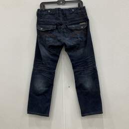 Armani Exchange Mens Blue Denim Medium Wash Straight Leg Jeans Size 30 alternative image