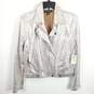 International Concepts Women Silver Metallic Jacket L NWT image number 1