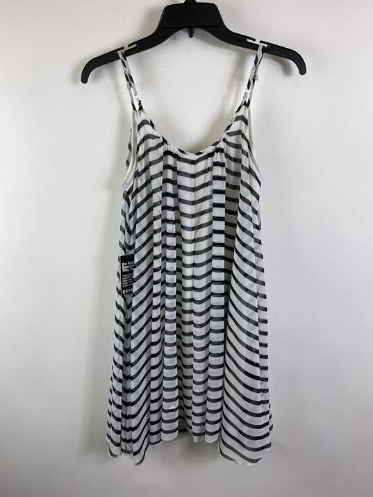 Express Women B&W Striped Sleeveless Dress M NWT image number 2