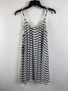 Express Women B&W Striped Sleeveless Dress M NWT alternative image