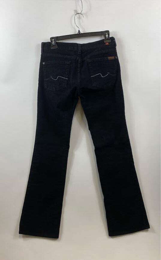 7 For All Mankind Black Bootcut Corduroy Jeans - Size 27 image number 2