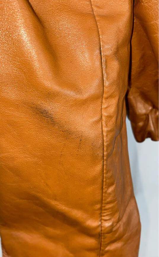 Golden State Women Brown Leather Jacket S image number 7
