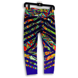 Womens Multicolor Abstract Elastic Waist Pull-On Ankle Leggings Size XS alternative image