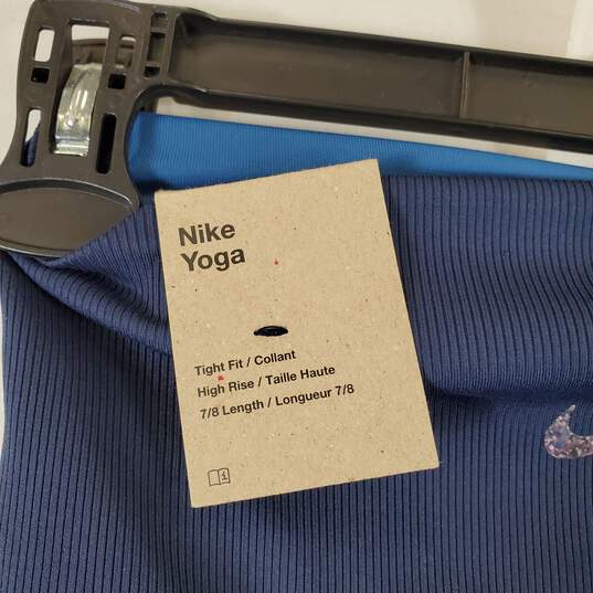 Nike Women's Blue Yoga Pants SZ S/P NWT image number 3