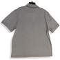 NWT Mens Check Gray Spread Collar Short Sleeve Polo Shirt Size X-large image number 2
