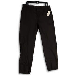 NWT Mens Brown Slash Pocket Flat Front Dress Pants Size 36x32