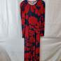 Boden Red Floral Maxi Dress Size 4R image number 1