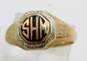 Vintage 10K Two Tone Gold WHS Monogram Initial Ring 3.7g image number 1