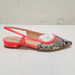 Kate Spade Sunday Python Embossed Sandals Roccia Radiant Coral 6