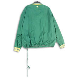 Mens Green Yellow V-Neck Green Bay Packers Windbreaker Jacket Size XL alternative image