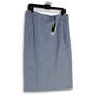 NWT Womens Light Blue Flat Front Pull-On Straight & Pencil Skirt Size L image number 2