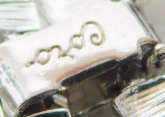 Vintage Coro Silver Tone Lover's Knot Panel Bracelet 55.4g image number 5