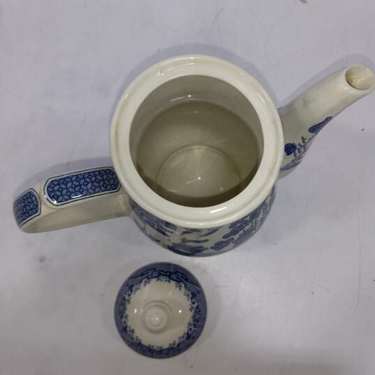 White & Blue Churchill Pitcher image number 3