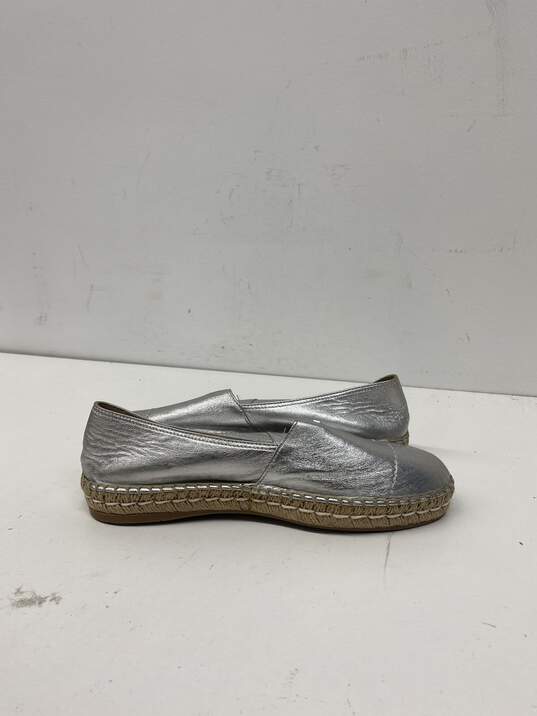 Prada Silver Slip-On Casual Shoe Women 9 image number 4