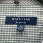 NWT Mens Blue White Check Long Sleeve Collared Pocket Button-Up Shirt Sz XL image number 4