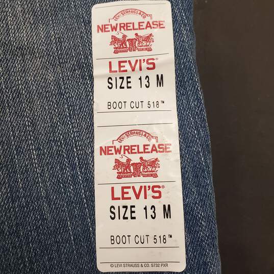 Levi's Women Blue  Junior Jeans Sz 13M NWT image number 7
