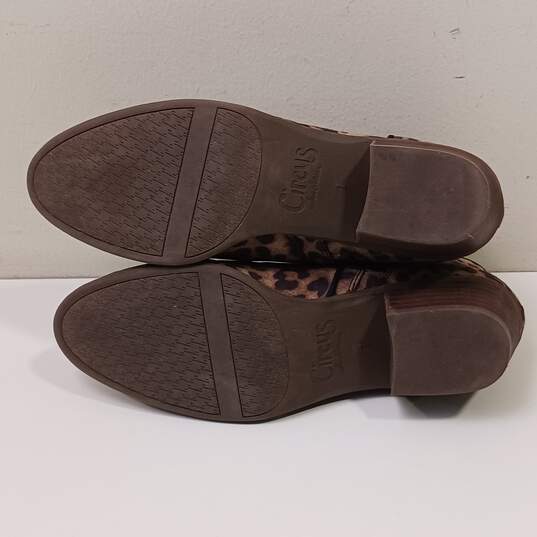 Sam Edelman Women's Preston Leopard Print Side Zip Ankle Boots Size 7 image number 5