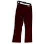 Womens Red Denim Dark Wash Stretch Pockets Bootcut Jeans Size 27 image number 2