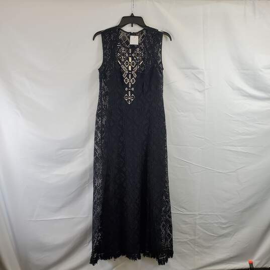 Nanette Lepore Black Beaded Accent Sz 6 NWT image number 1